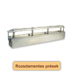 Rozsdamentes prések